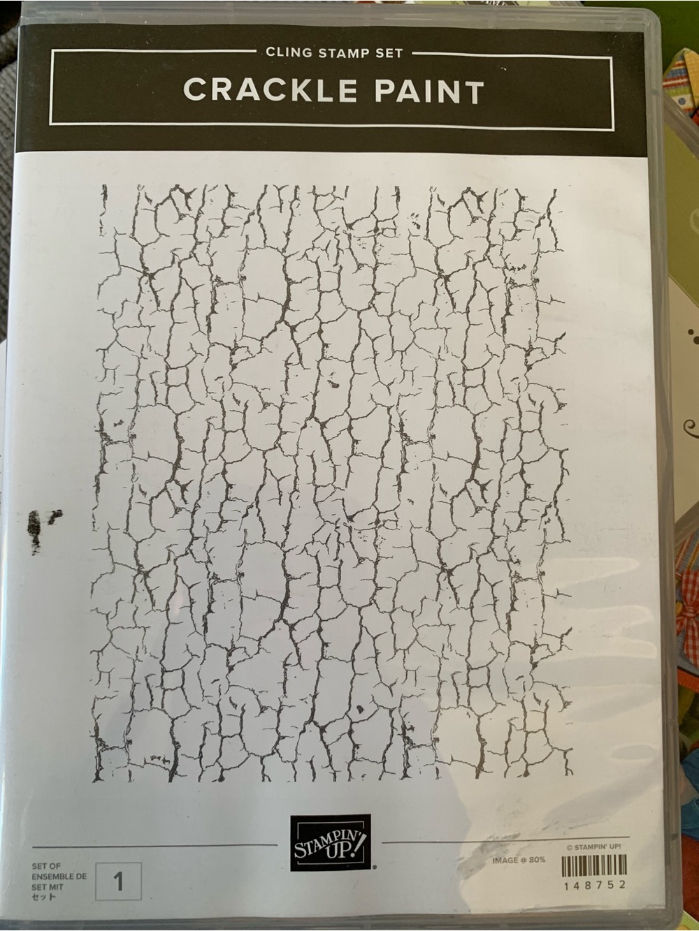 Stampin' Up! Crackle Paint Cling Stamp